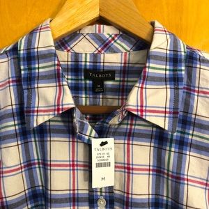 Plaid button up top from Talbots